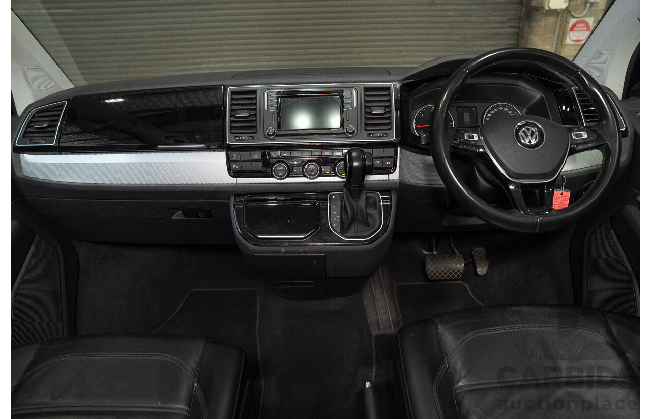 06/2017 Volkswagen Multivan Highline TDI450 T6 MY18 4d Wagon Black 2.0L