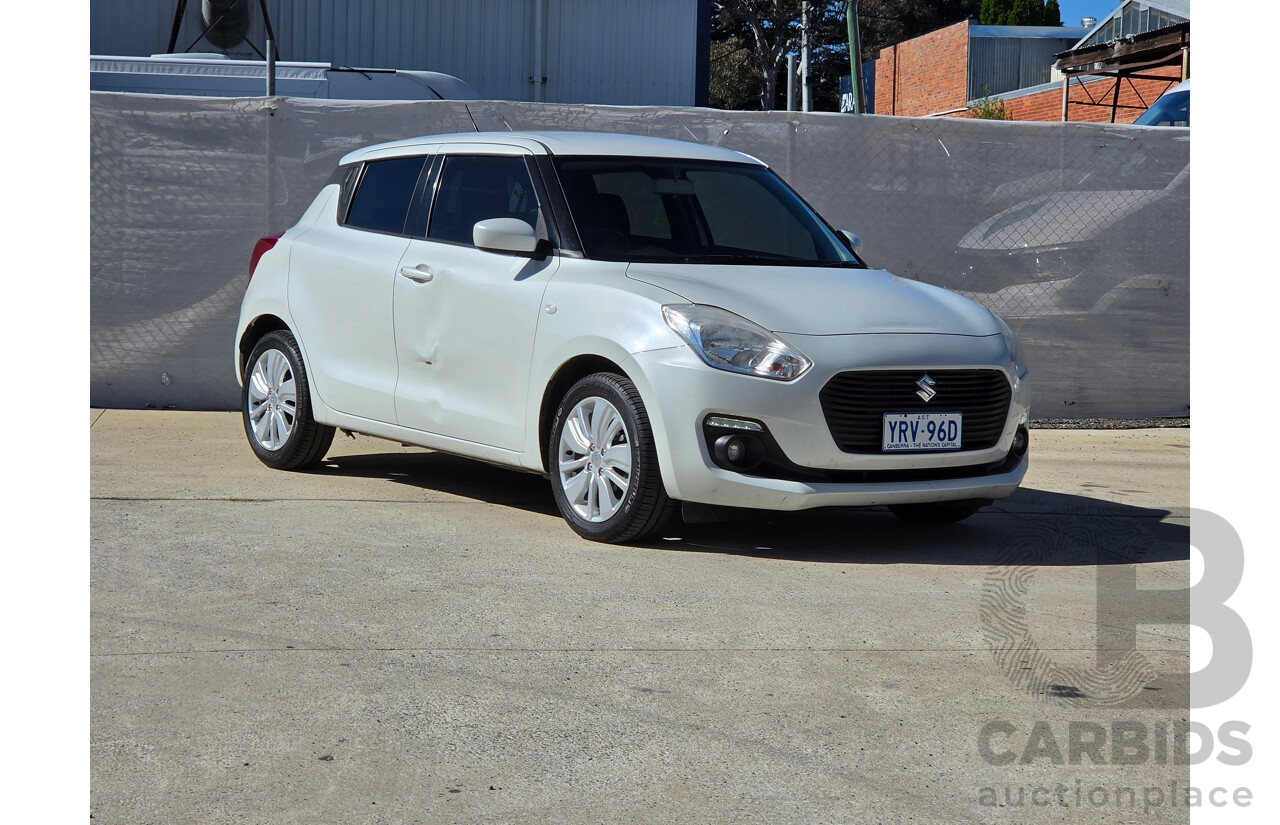 02/2018 Suzuki Swift GL Navigator AZ 5D Hatchback White 1.2L