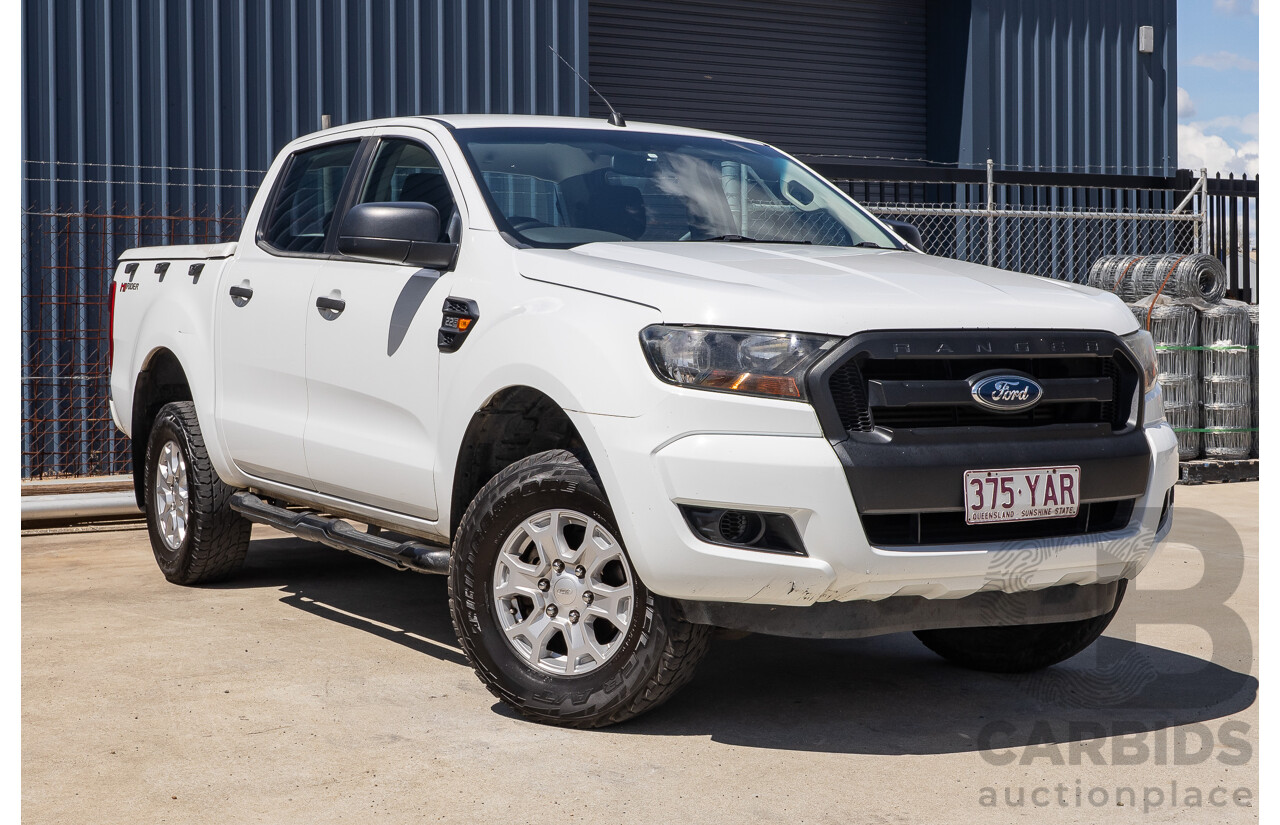 10/2017 Ford Ranger XL 2.2 Hi-Rider (4x2) PX MKII MY18 Crew Cab P/Up White Turbo Diesel 2.2L