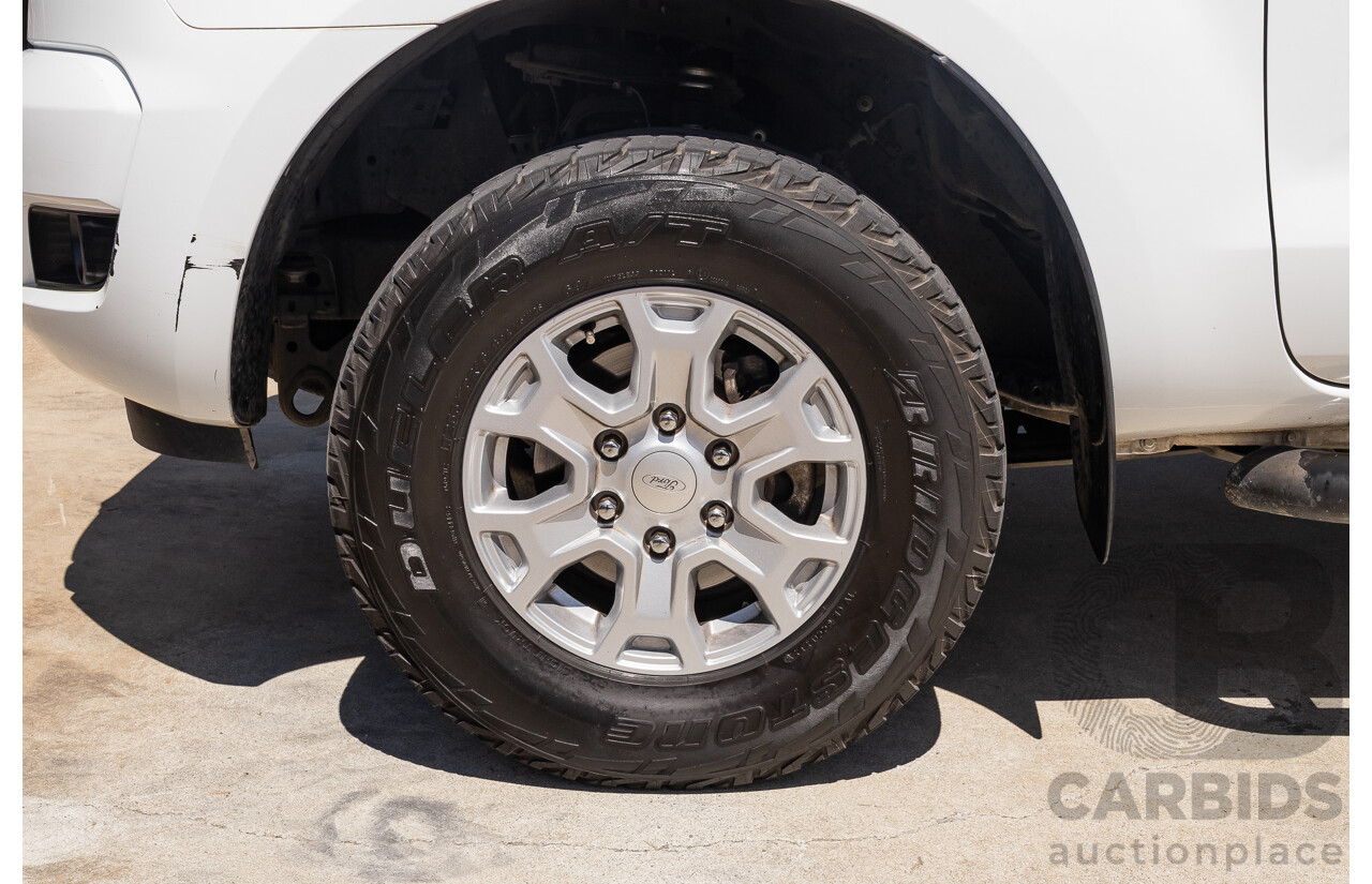 10/2017 Ford Ranger XL 2.2 Hi-Rider (4x2) PX MKII MY18 Crew Cab P/Up White Turbo Diesel 2.2L