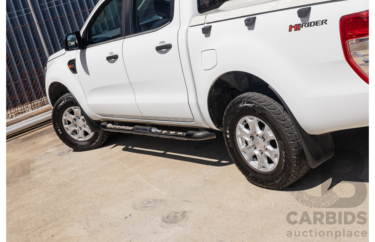 10/2017 Ford Ranger XL 2.2 Hi-Rider (4x2) PX MKII MY18 Crew Cab P/Up White Turbo Diesel 2.2L