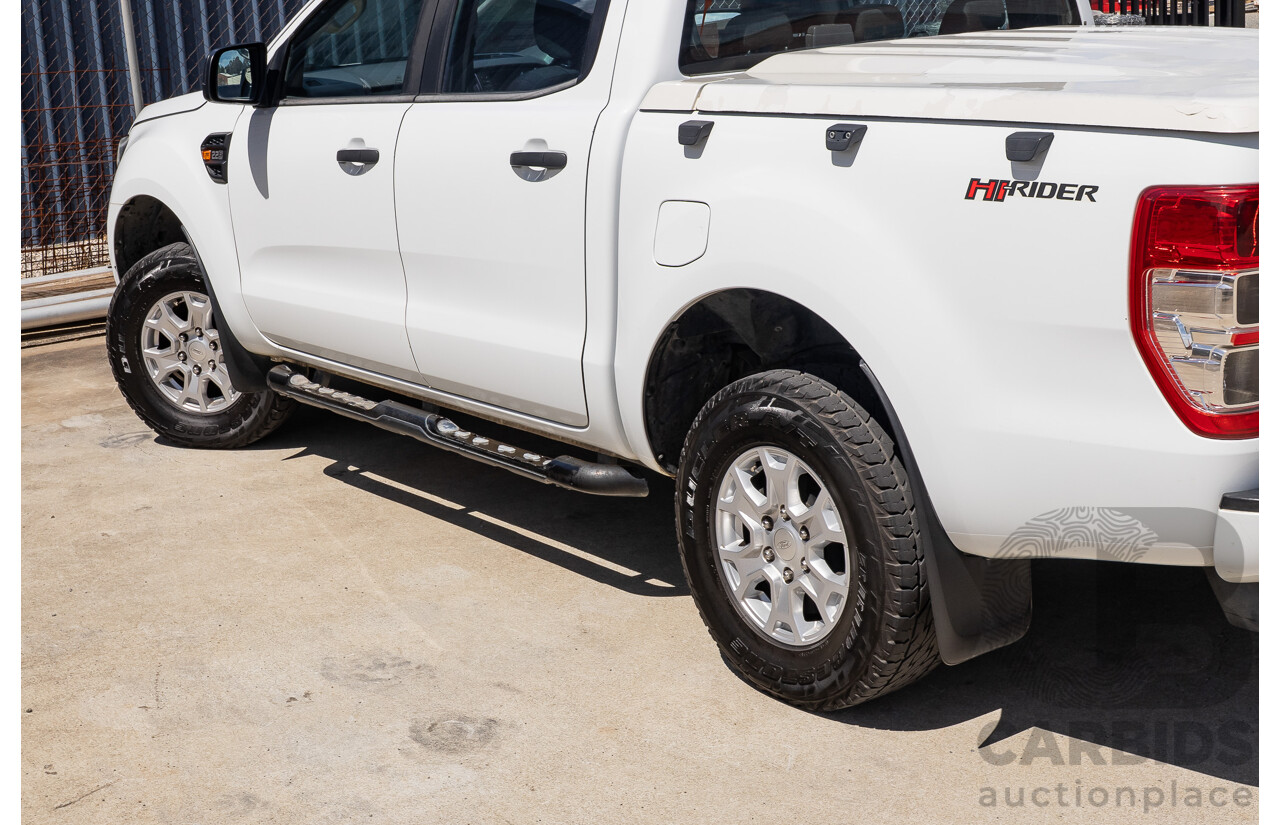10/2017 Ford Ranger XL 2.2 Hi-Rider (4x2) PX MKII MY18 Crew Cab P/Up White Turbo Diesel 2.2L