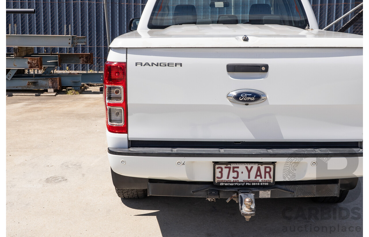 10/2017 Ford Ranger XL 2.2 Hi-Rider (4x2) PX MKII MY18 Crew Cab P/Up White Turbo Diesel 2.2L