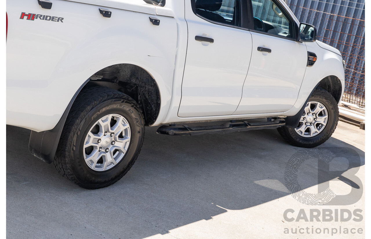 10/2017 Ford Ranger XL 2.2 Hi-Rider (4x2) PX MKII MY18 Crew Cab P/Up White Turbo Diesel 2.2L