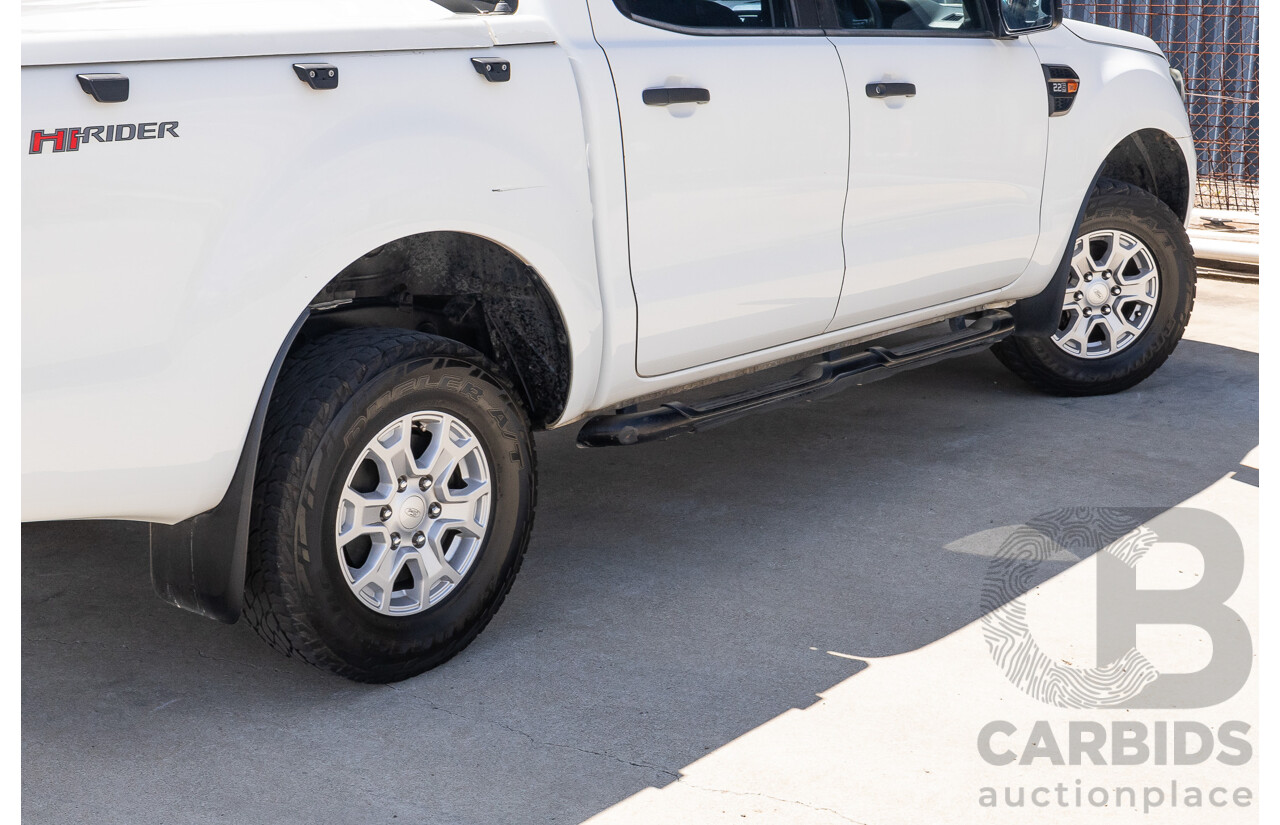 10/2017 Ford Ranger XL 2.2 Hi-Rider (4x2) PX MKII MY18 Crew Cab P/Up White Turbo Diesel 2.2L