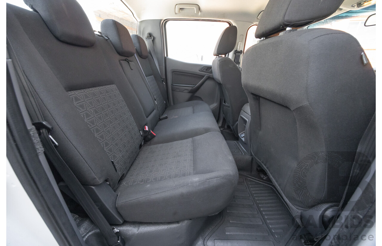 10/2017 Ford Ranger XL 2.2 Hi-Rider (4x2) PX MKII MY18 Crew Cab P/Up White Turbo Diesel 2.2L