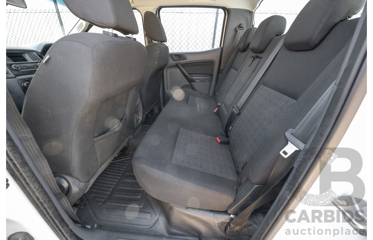 10/2017 Ford Ranger XL 2.2 Hi-Rider (4x2) PX MKII MY18 Crew Cab P/Up White Turbo Diesel 2.2L