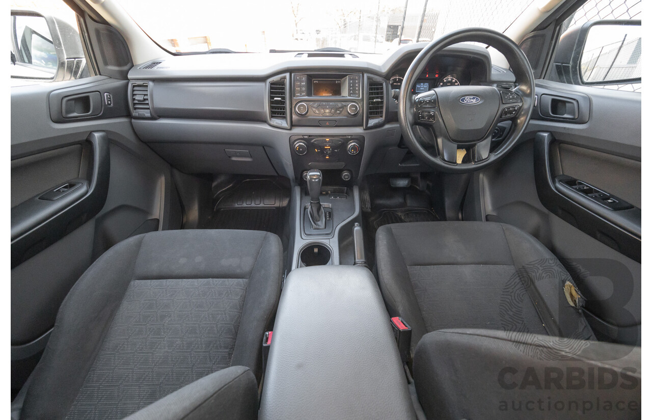 10/2017 Ford Ranger XL 2.2 Hi-Rider (4x2) PX MKII MY18 Crew Cab P/Up White Turbo Diesel 2.2L