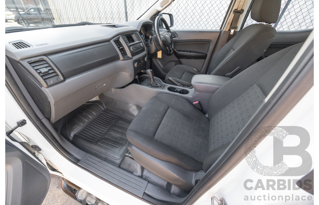 10/2017 Ford Ranger XL 2.2 Hi-Rider (4x2) PX MKII MY18 Crew Cab P/Up White Turbo Diesel 2.2L