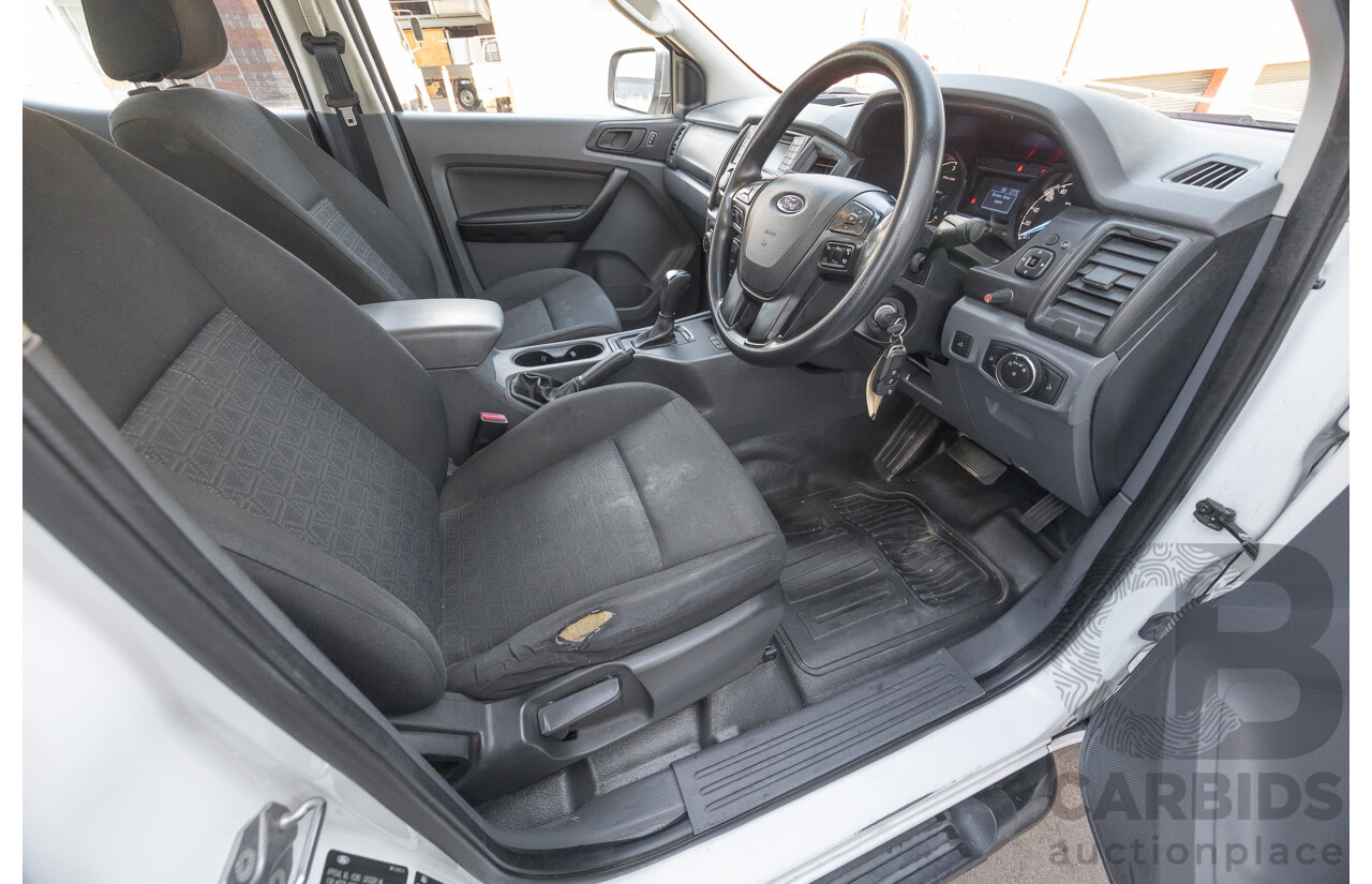 10/2017 Ford Ranger XL 2.2 Hi-Rider (4x2) PX MKII MY18 Crew Cab P/Up White Turbo Diesel 2.2L