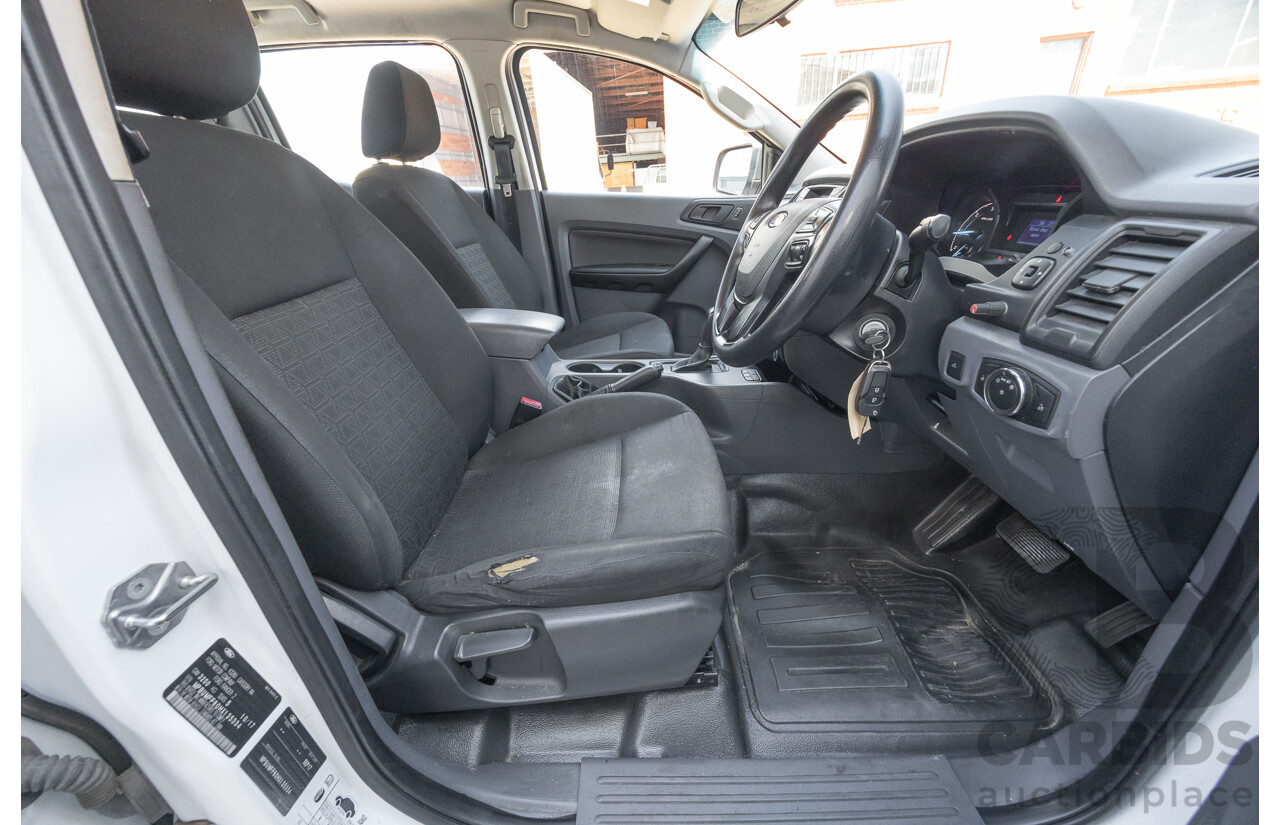 10/2017 Ford Ranger XL 2.2 Hi-Rider (4x2) PX MKII MY18 Crew Cab P/Up White Turbo Diesel 2.2L