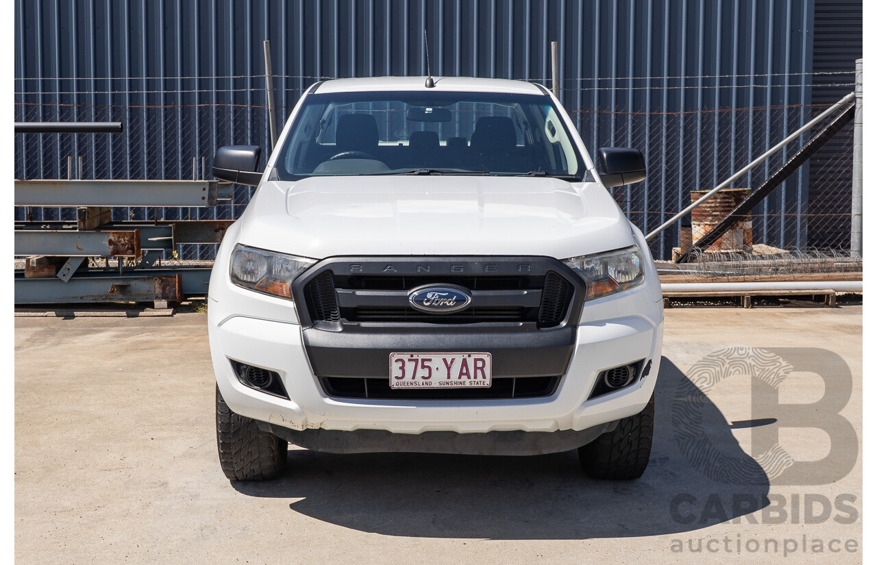 10/2017 Ford Ranger XL 2.2 Hi-Rider (4x2) PX MKII MY18 Crew Cab P/Up White Turbo Diesel 2.2L