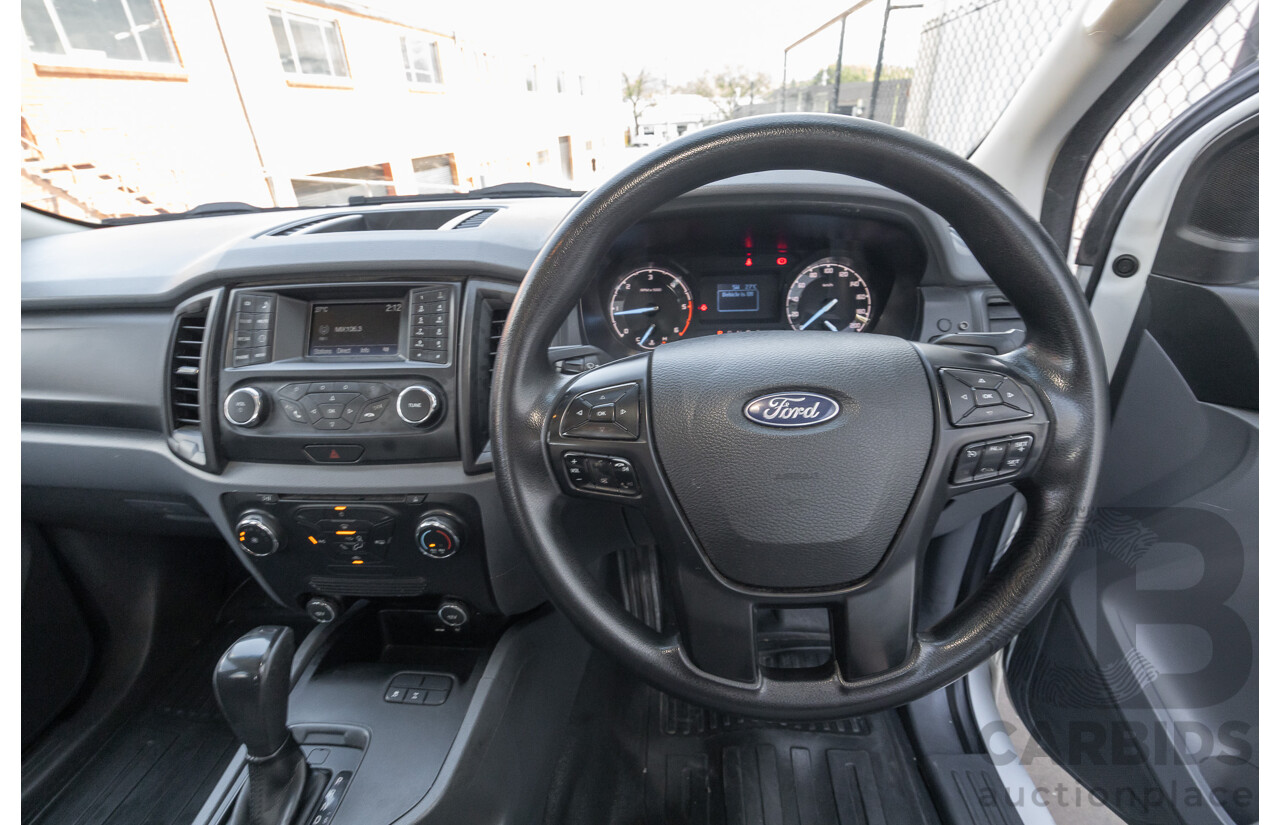 10/2017 Ford Ranger XL 2.2 Hi-Rider (4x2) PX MKII MY18 Crew Cab P/Up White Turbo Diesel 2.2L