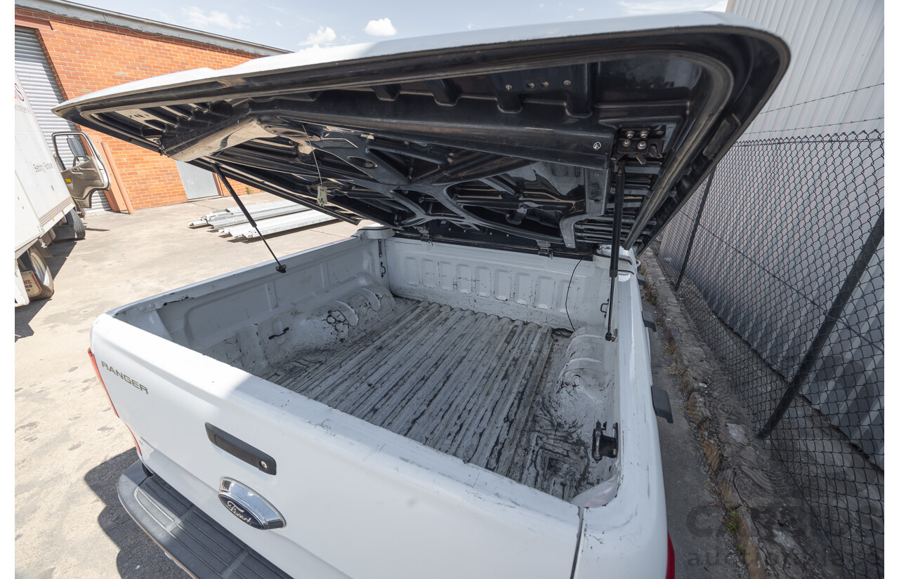 10/2017 Ford Ranger XL 2.2 Hi-Rider (4x2) PX MKII MY18 Crew Cab P/Up White Turbo Diesel 2.2L