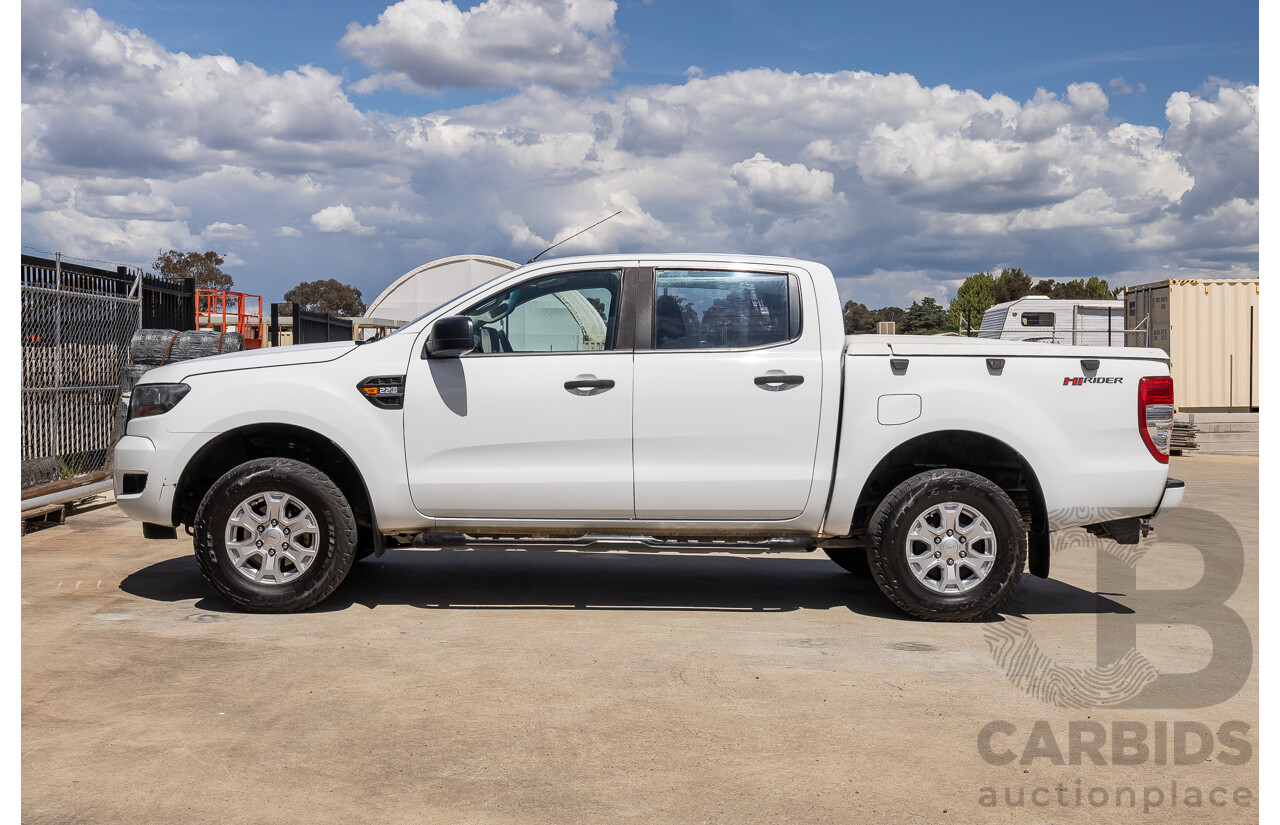 10/2017 Ford Ranger XL 2.2 Hi-Rider (4x2) PX MKII MY18 Crew Cab P/Up White Turbo Diesel 2.2L