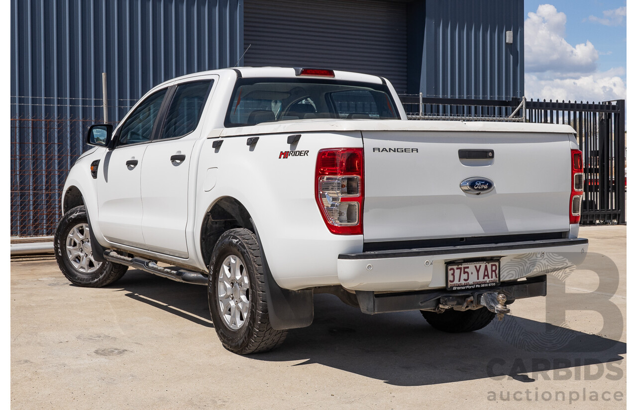 10/2017 Ford Ranger XL 2.2 Hi-Rider (4x2) PX MKII MY18 Crew Cab P/Up White Turbo Diesel 2.2L