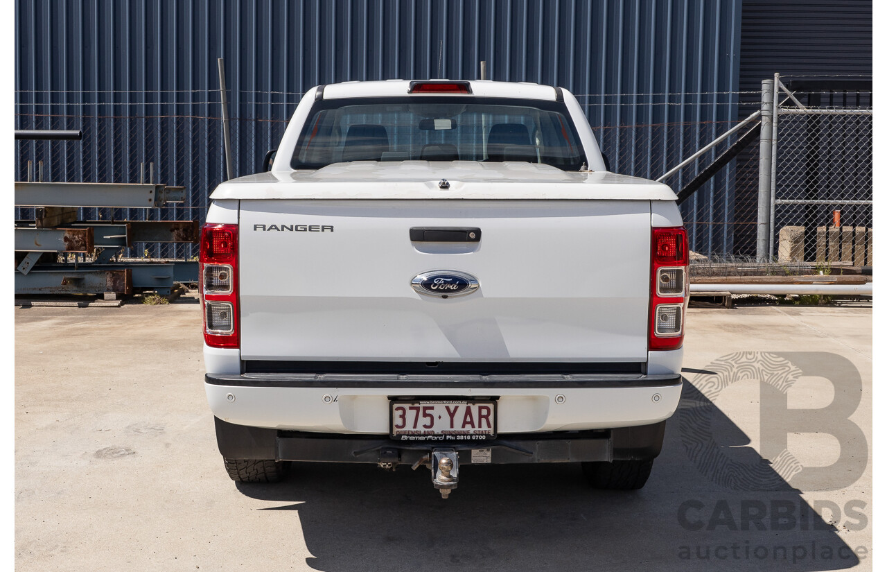 10/2017 Ford Ranger XL 2.2 Hi-Rider (4x2) PX MKII MY18 Crew Cab P/Up White Turbo Diesel 2.2L