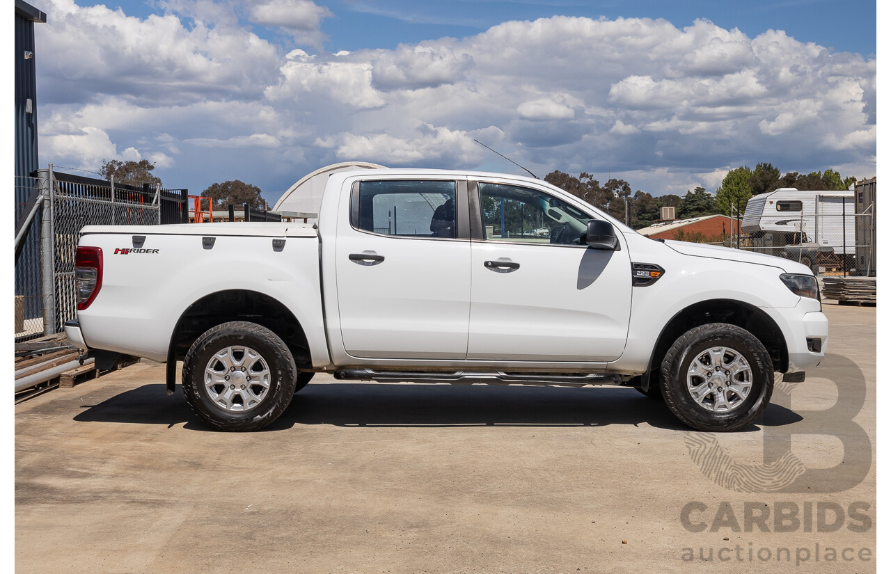 10/2017 Ford Ranger XL 2.2 Hi-Rider (4x2) PX MKII MY18 Crew Cab P/Up White Turbo Diesel 2.2L