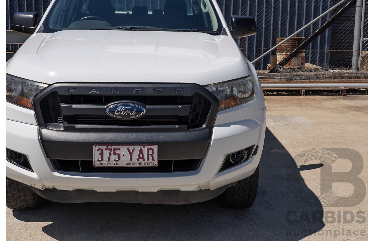 10/2017 Ford Ranger XL 2.2 Hi-Rider (4x2) PX MKII MY18 Crew Cab P/Up White Turbo Diesel 2.2L