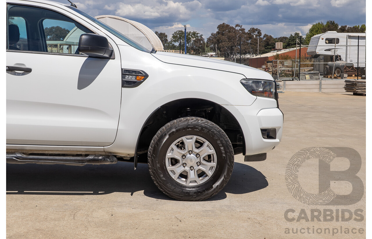 10/2017 Ford Ranger XL 2.2 Hi-Rider (4x2) PX MKII MY18 Crew Cab P/Up White Turbo Diesel 2.2L