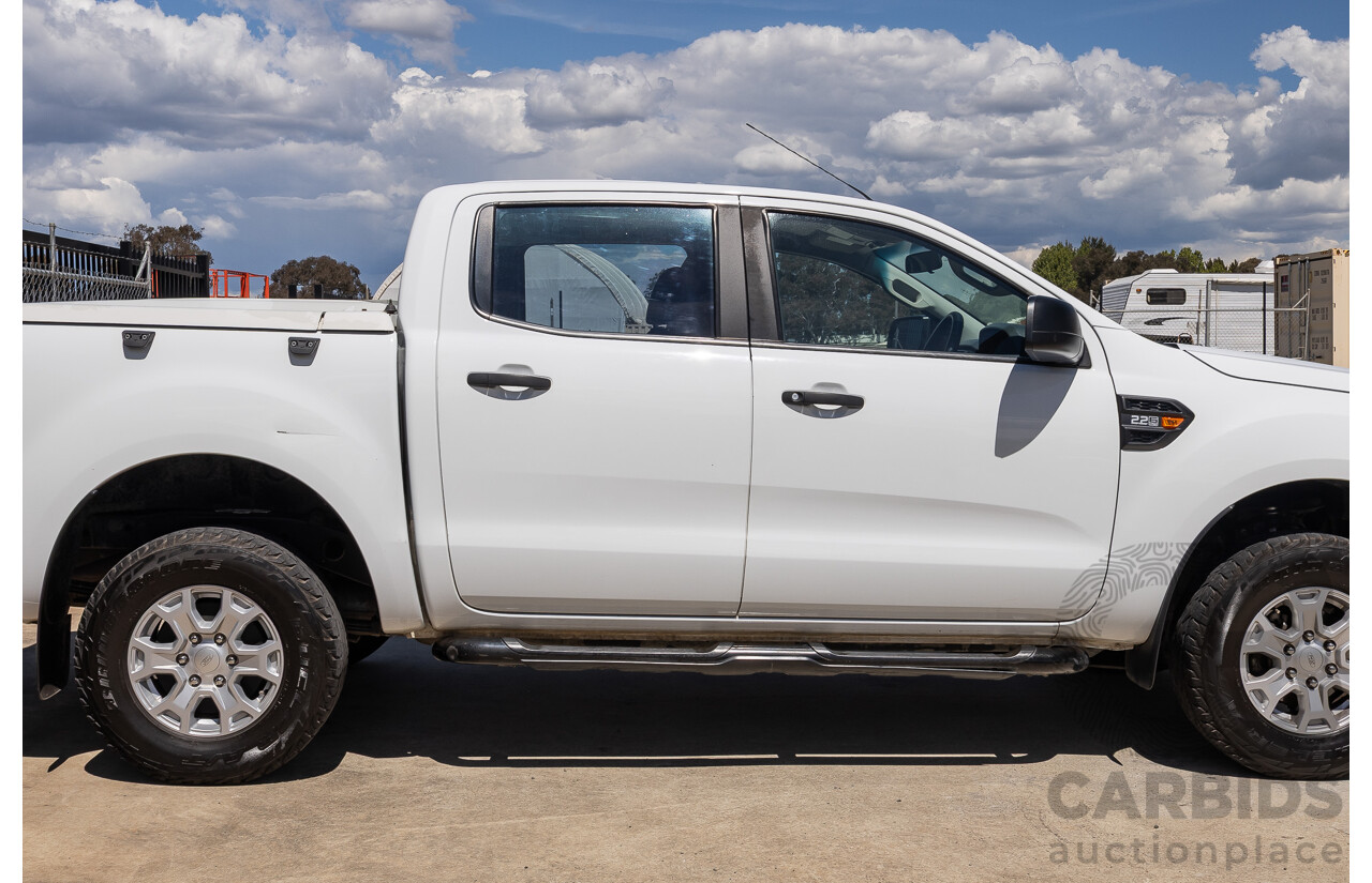 10/2017 Ford Ranger XL 2.2 Hi-Rider (4x2) PX MKII MY18 Crew Cab P/Up White Turbo Diesel 2.2L