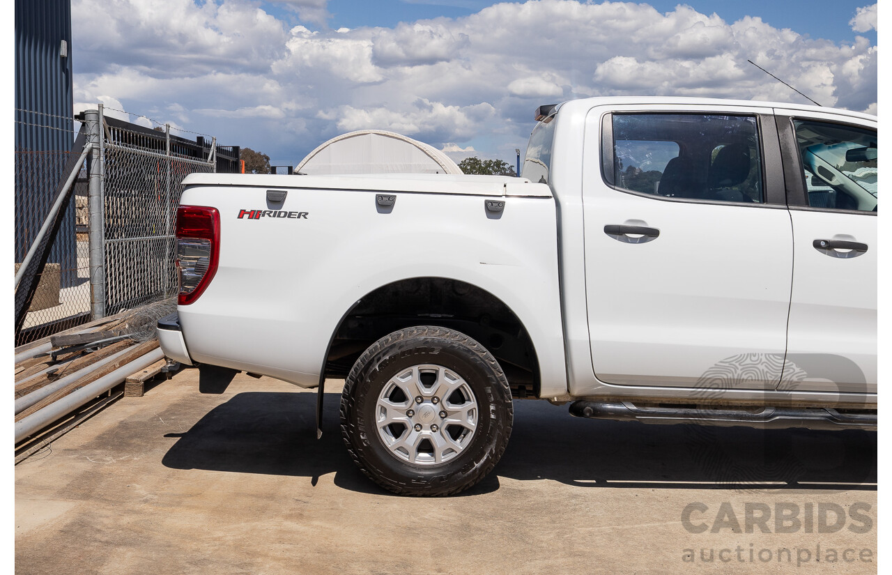 10/2017 Ford Ranger XL 2.2 Hi-Rider (4x2) PX MKII MY18 Crew Cab P/Up White Turbo Diesel 2.2L