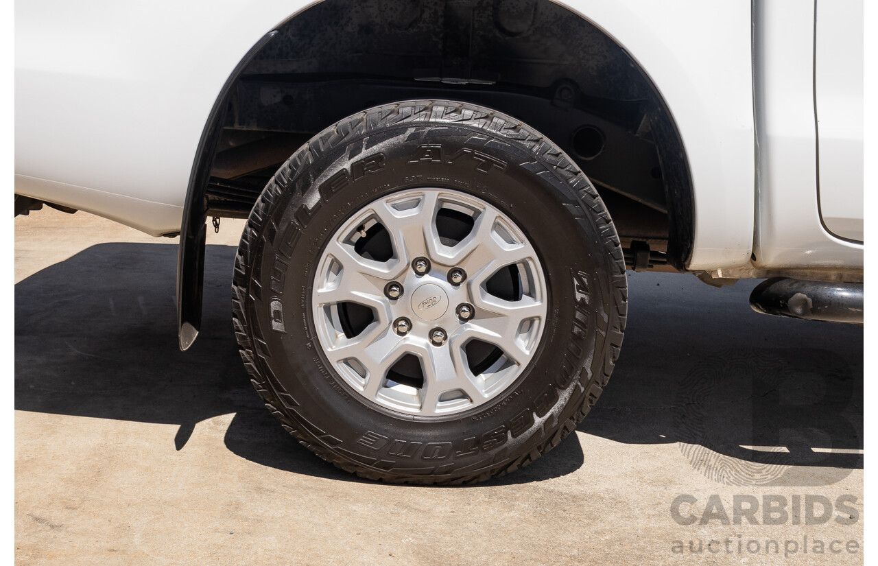 10/2017 Ford Ranger XL 2.2 Hi-Rider (4x2) PX MKII MY18 Crew Cab P/Up White Turbo Diesel 2.2L