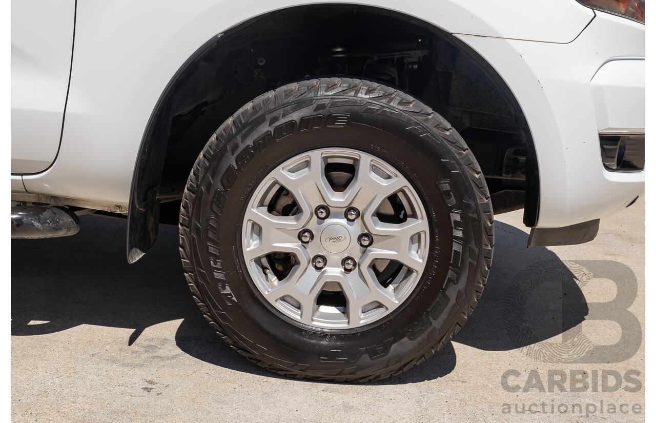 10/2017 Ford Ranger XL 2.2 Hi-Rider (4x2) PX MKII MY18 Crew Cab P/Up White Turbo Diesel 2.2L