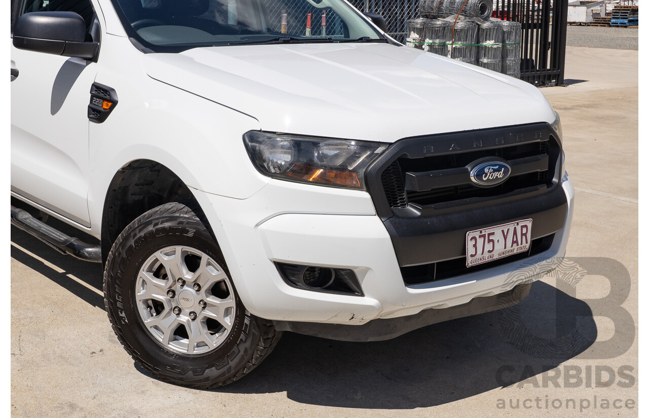 10/2017 Ford Ranger XL 2.2 Hi-Rider (4x2) PX MKII MY18 Crew Cab P/Up White Turbo Diesel 2.2L