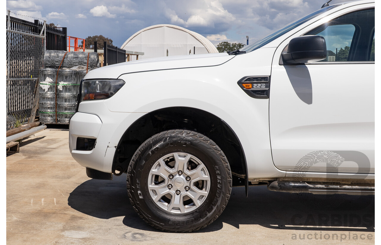 10/2017 Ford Ranger XL 2.2 Hi-Rider (4x2) PX MKII MY18 Crew Cab P/Up White Turbo Diesel 2.2L