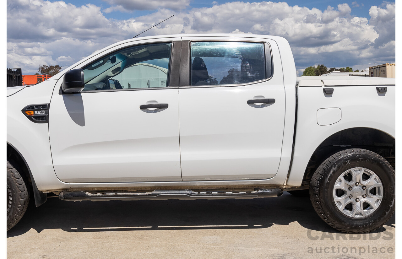 10/2017 Ford Ranger XL 2.2 Hi-Rider (4x2) PX MKII MY18 Crew Cab P/Up White Turbo Diesel 2.2L