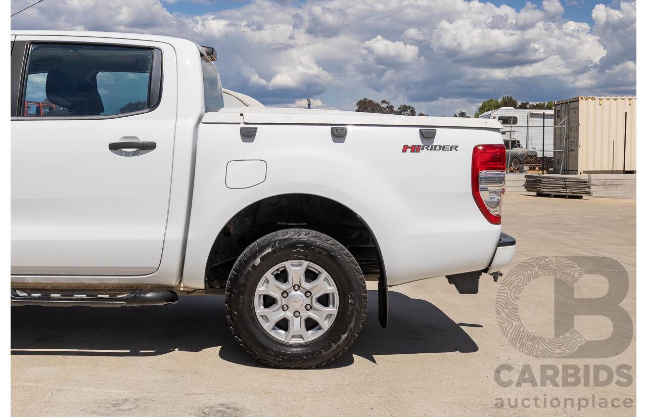 10/2017 Ford Ranger XL 2.2 Hi-Rider (4x2) PX MKII MY18 Crew Cab P/Up White Turbo Diesel 2.2L