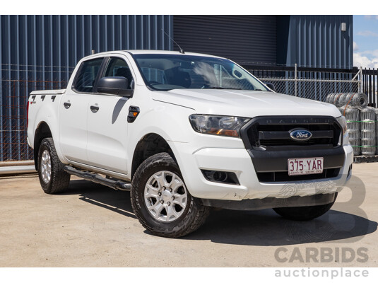 10/2017 Ford Ranger XL 2.2 Hi-Rider (4x2) PX MKII MY18 Crew Cab P/Up White Turbo Diesel 2.2L