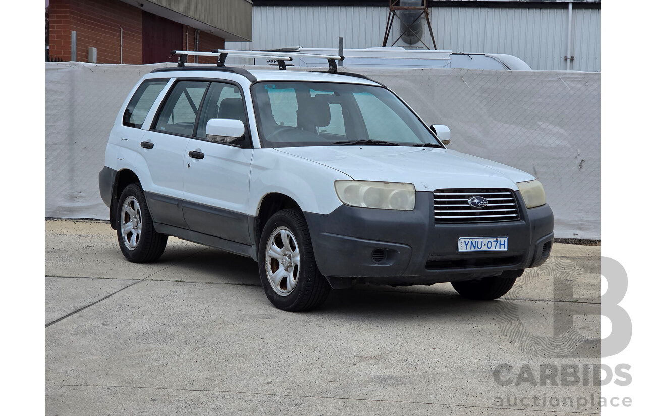 04/2007 Subaru Forester X MY07 4d Wagon White 2.5L
