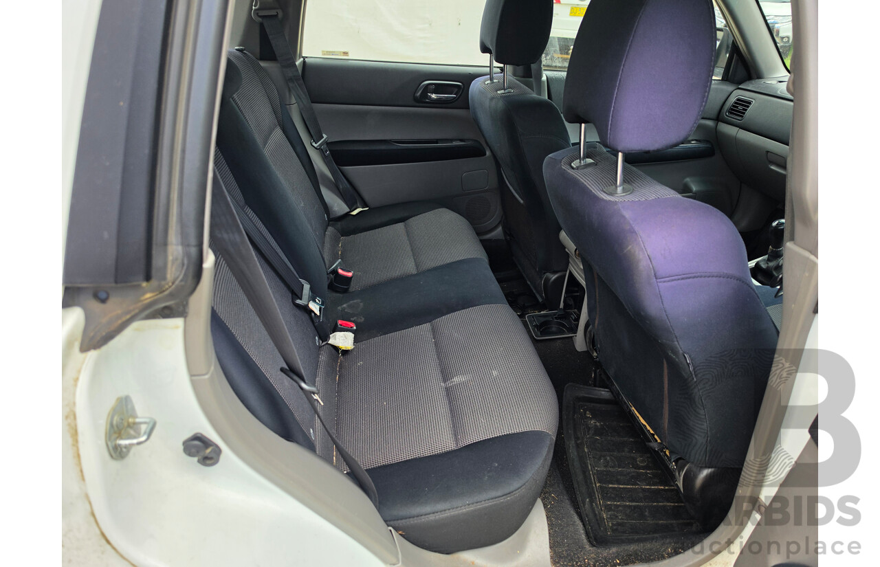 04/2007 Subaru Forester X MY07 4d Wagon White 2.5L