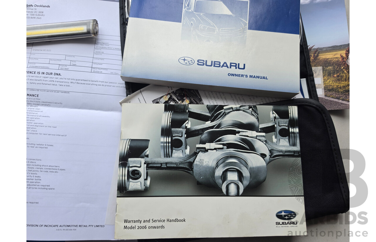04/2007 Subaru Forester X MY07 4d Wagon White 2.5L