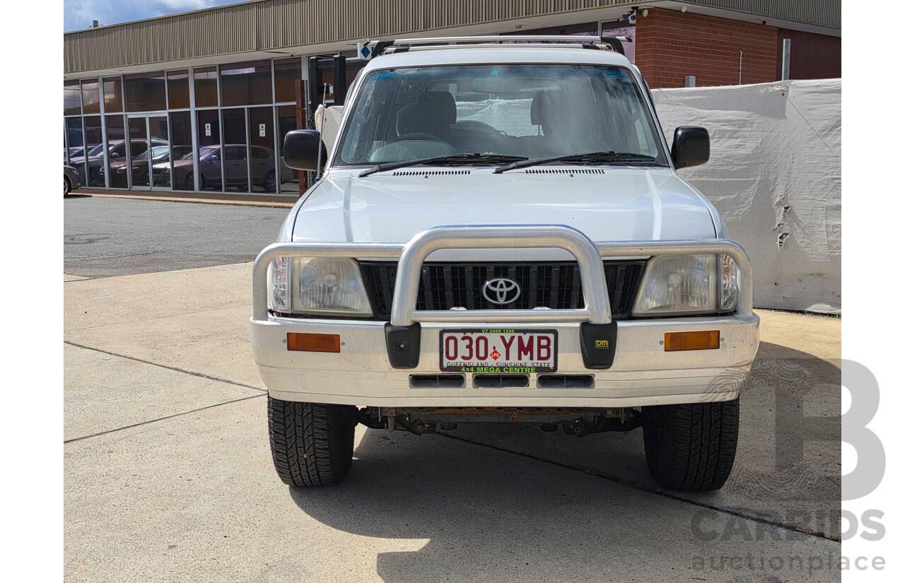 01/2002 Toyota Landcruiser Prado GXL (4x4) VZJ95R 4d Wagon Silver 3.4L - Dual Fuel