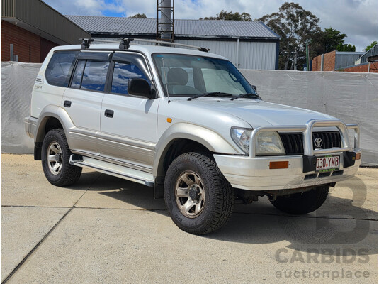 01/2002 Toyota Landcruiser Prado GXL (4x4) VZJ95R 4d Wagon Silver 3.4L - Dual Fuel