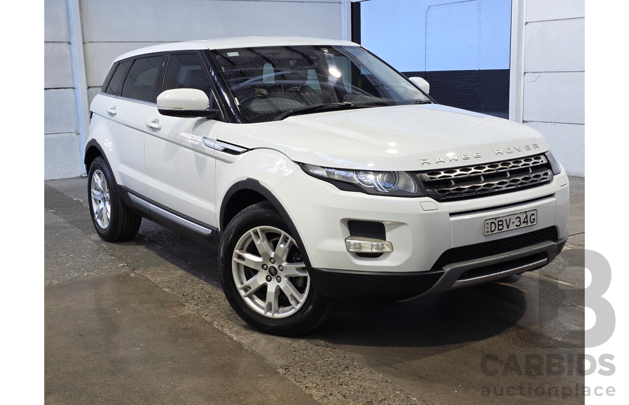 08/2012 Range Rover Evoque SD4 PRESTIGE AWD LV 5D Wagon White 2.2L