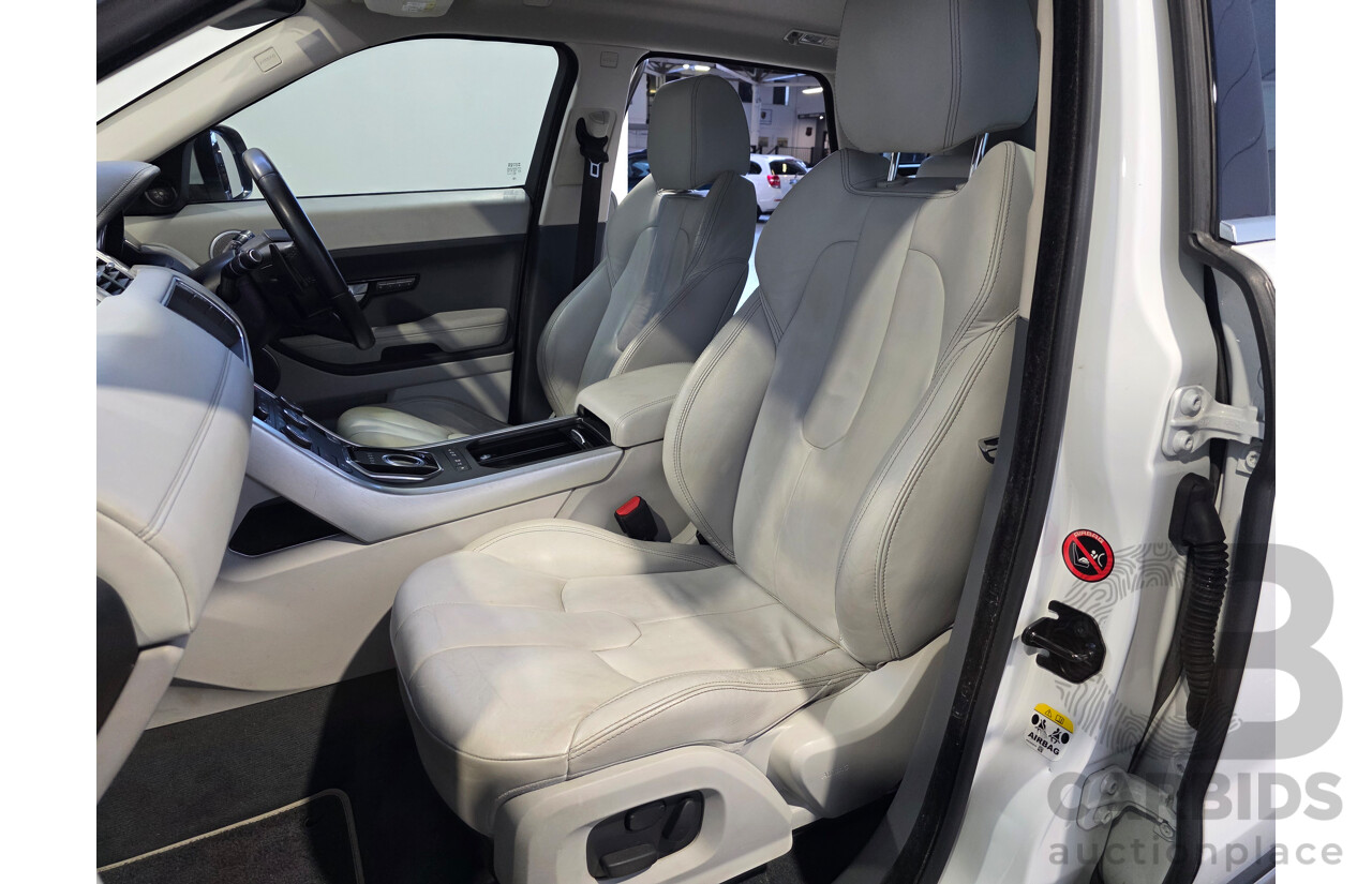 08/2012 Range Rover Evoque SD4 PRESTIGE AWD LV 5D Wagon White 2.2L