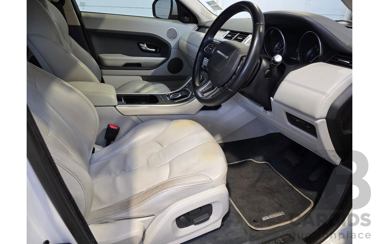 08/2012 Range Rover Evoque SD4 PRESTIGE AWD LV 5D Wagon White 2.2L