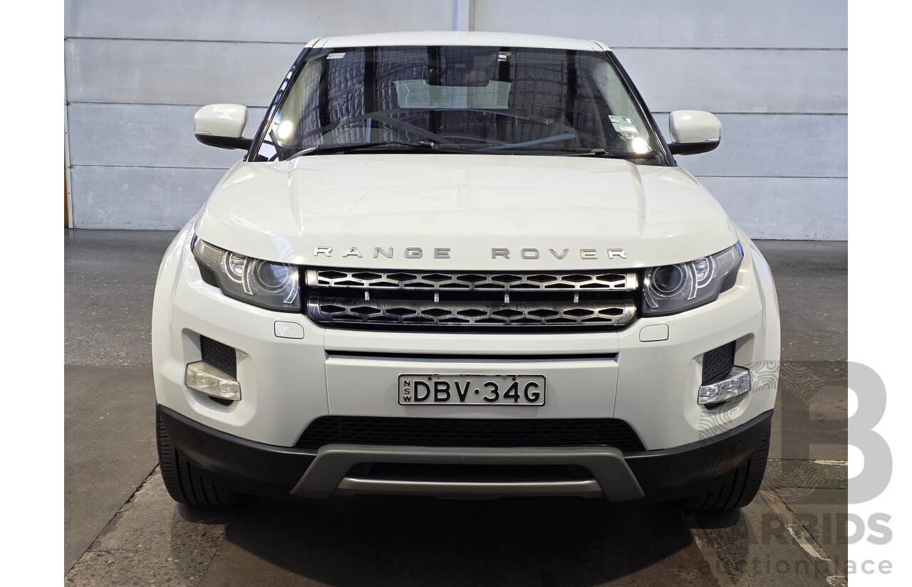 08/2012 Range Rover Evoque SD4 PRESTIGE AWD LV 5D Wagon White 2.2L