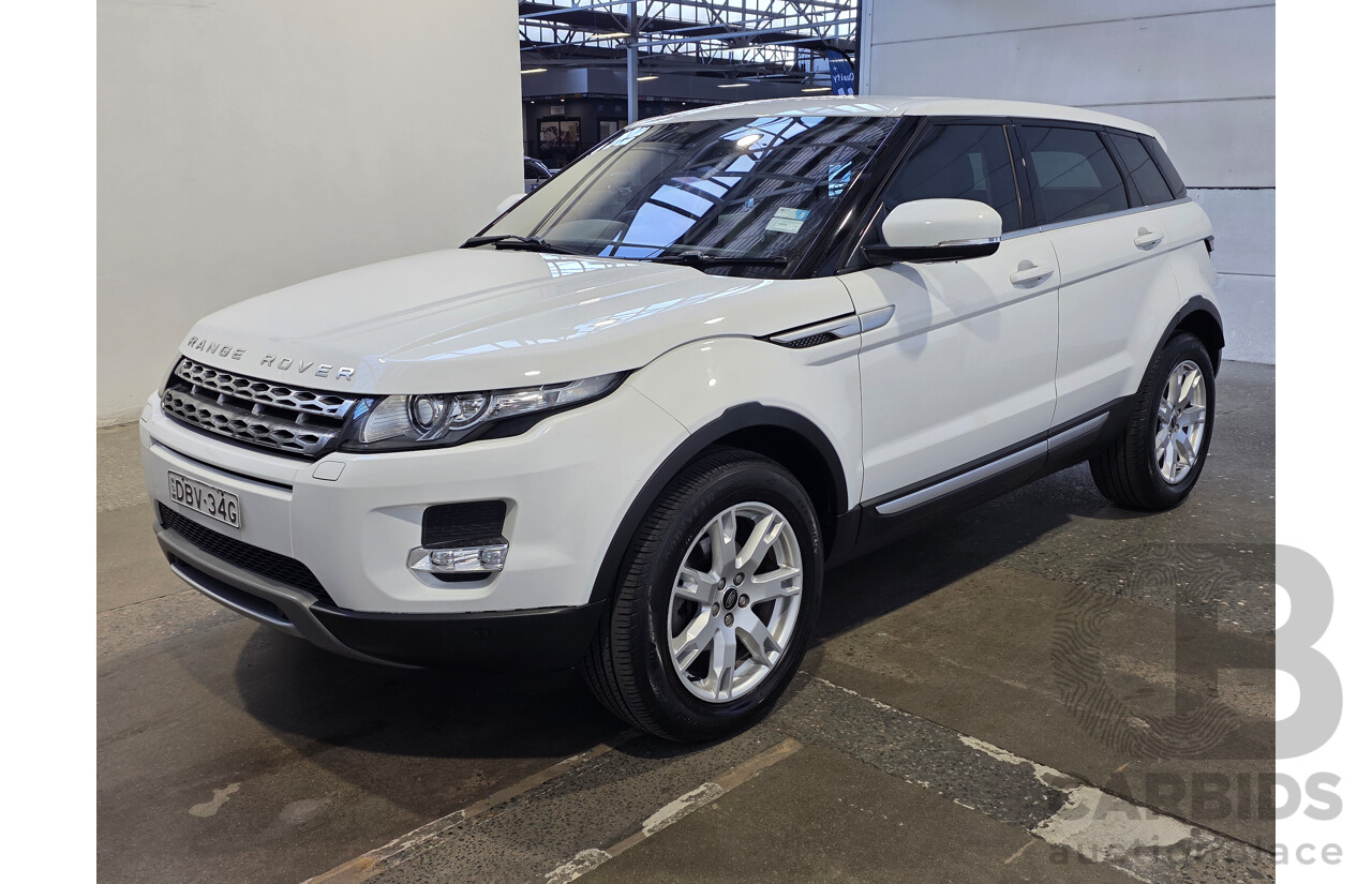08/2012 Range Rover Evoque SD4 PRESTIGE AWD LV 5D Wagon White 2.2L