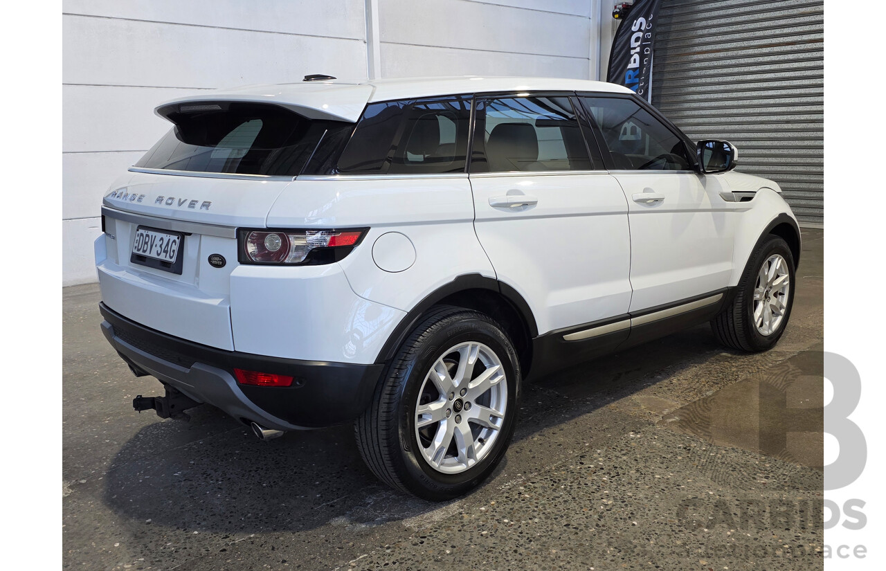 08/2012 Range Rover Evoque SD4 PRESTIGE AWD LV 5D Wagon White 2.2L