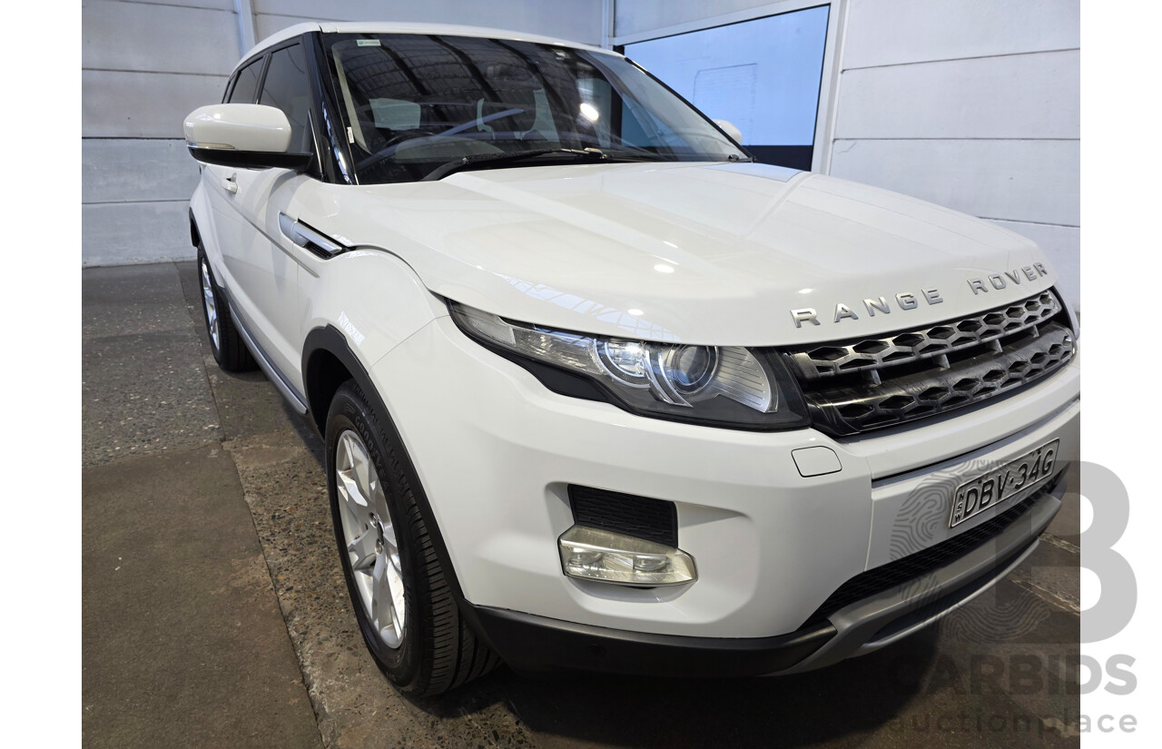08/2012 Range Rover Evoque SD4 PRESTIGE AWD LV 5D Wagon White 2.2L