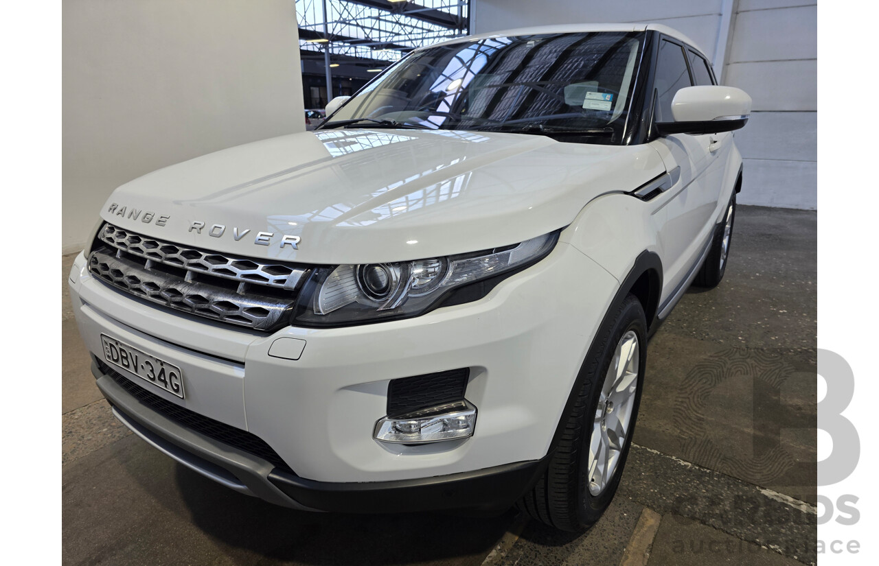 08/2012 Range Rover Evoque SD4 PRESTIGE AWD LV 5D Wagon White 2.2L