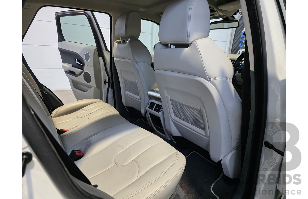 08/2012 Range Rover Evoque SD4 PRESTIGE AWD LV 5D Wagon White 2.2L