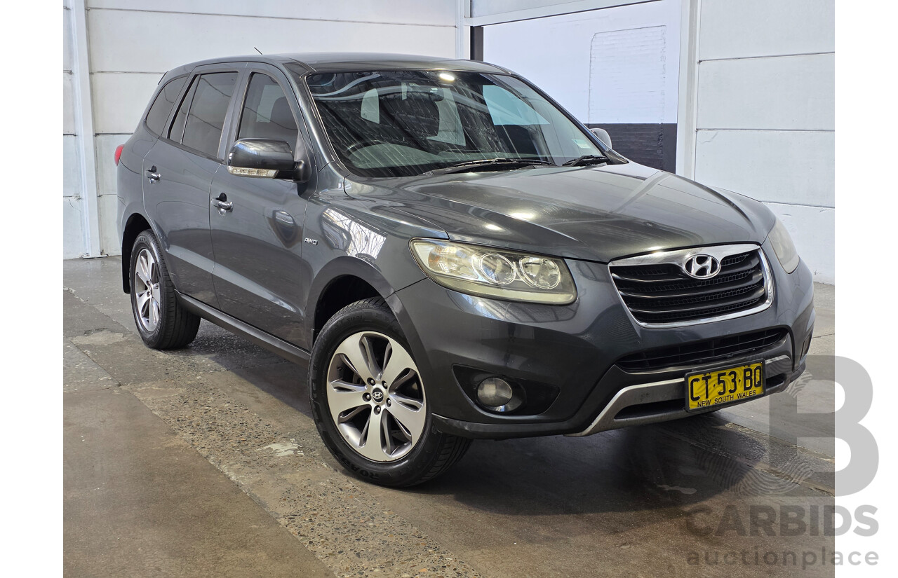 04/2012 Hyundai Santa Fe TRAIL CRDi (4x4) CM MY12 4d Wagon Grey 2.2L