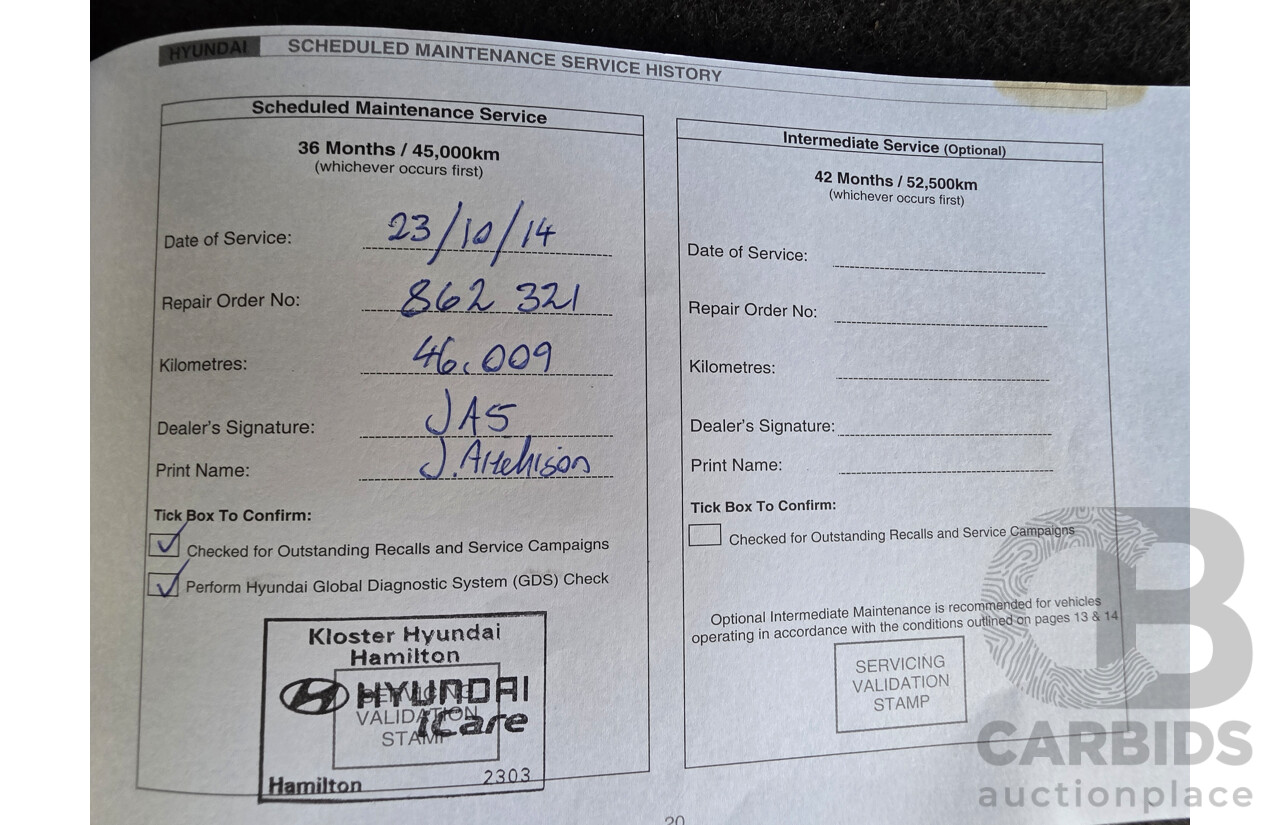 04/2012 Hyundai Santa Fe TRAIL CRDi (4x4) CM MY12 4d Wagon Grey 2.2L