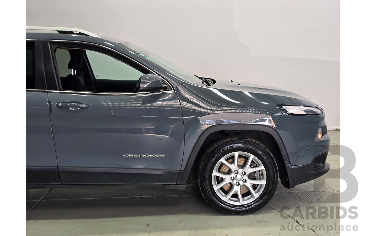 09/2014 Jeep Cherokee Longitude (4x4) KL 4d Wagon Anvil Grey V6 3.2L